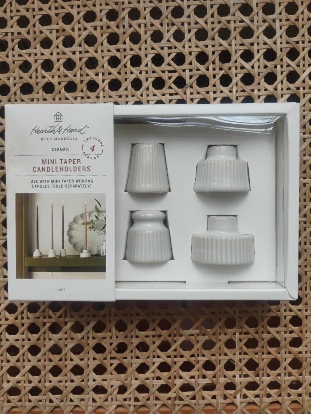 Mini Taper Candle Holders (set of four)